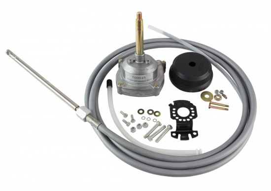 Steering cable, gearbox, adapter